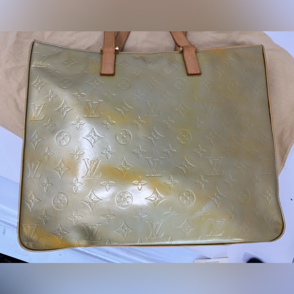 LOUIS VUITTON VINTAGE VERNIS NOISETTE TOTE GUC​ - Picture 6 of 15